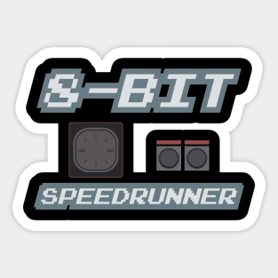 8-Bit Speedrunner Sticker